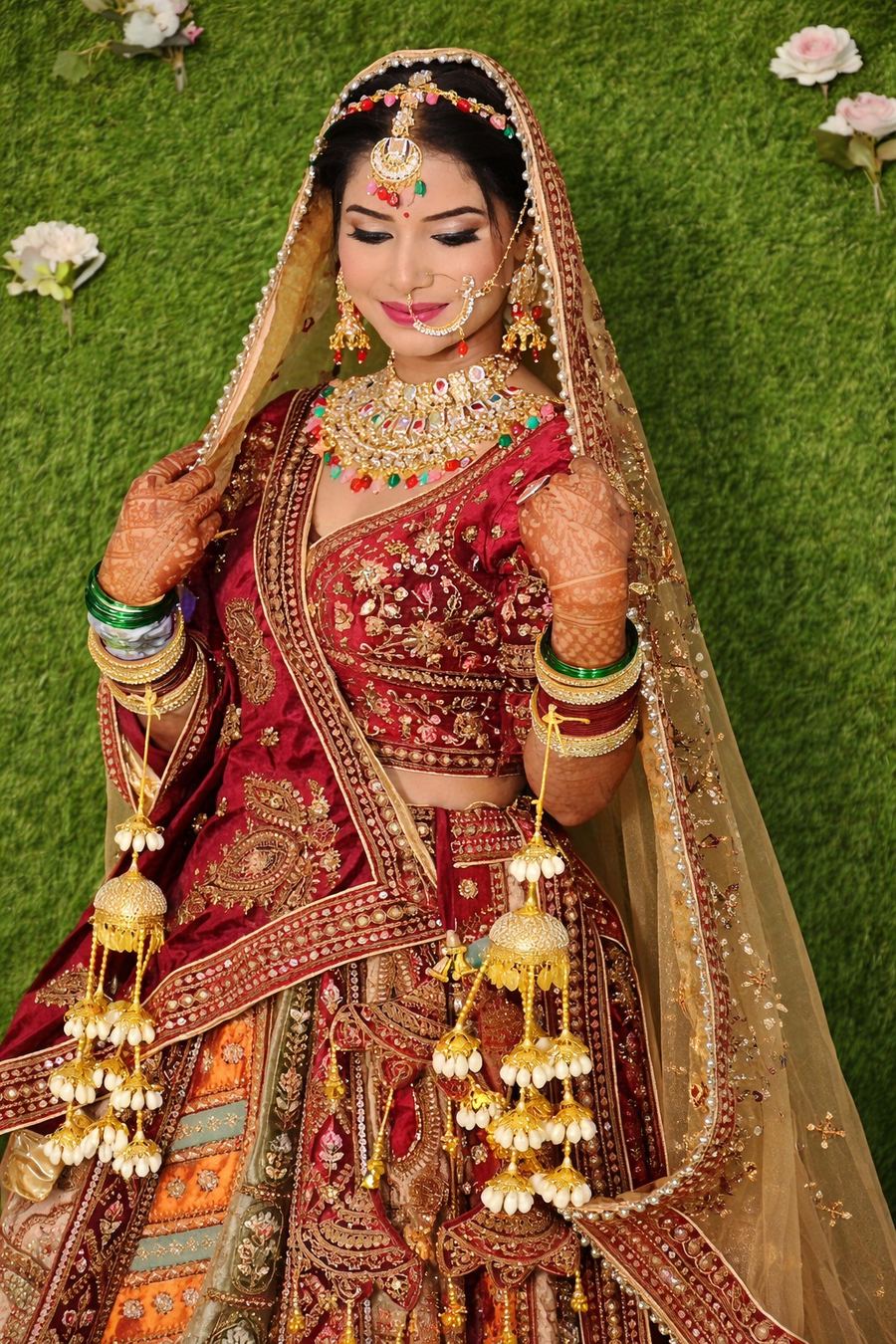 Bridal makeup and jewellery look by Excellent Beauty Studio